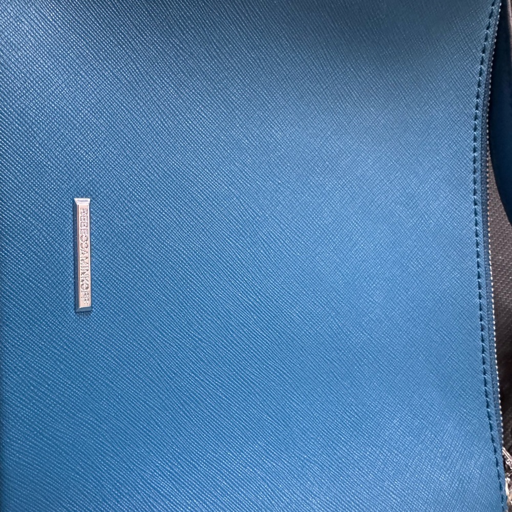 Rebecca Minkoff Blue Crossbody Bag with Silver Chain- BRAND NEW NEVER USED - Picture 6 of 9